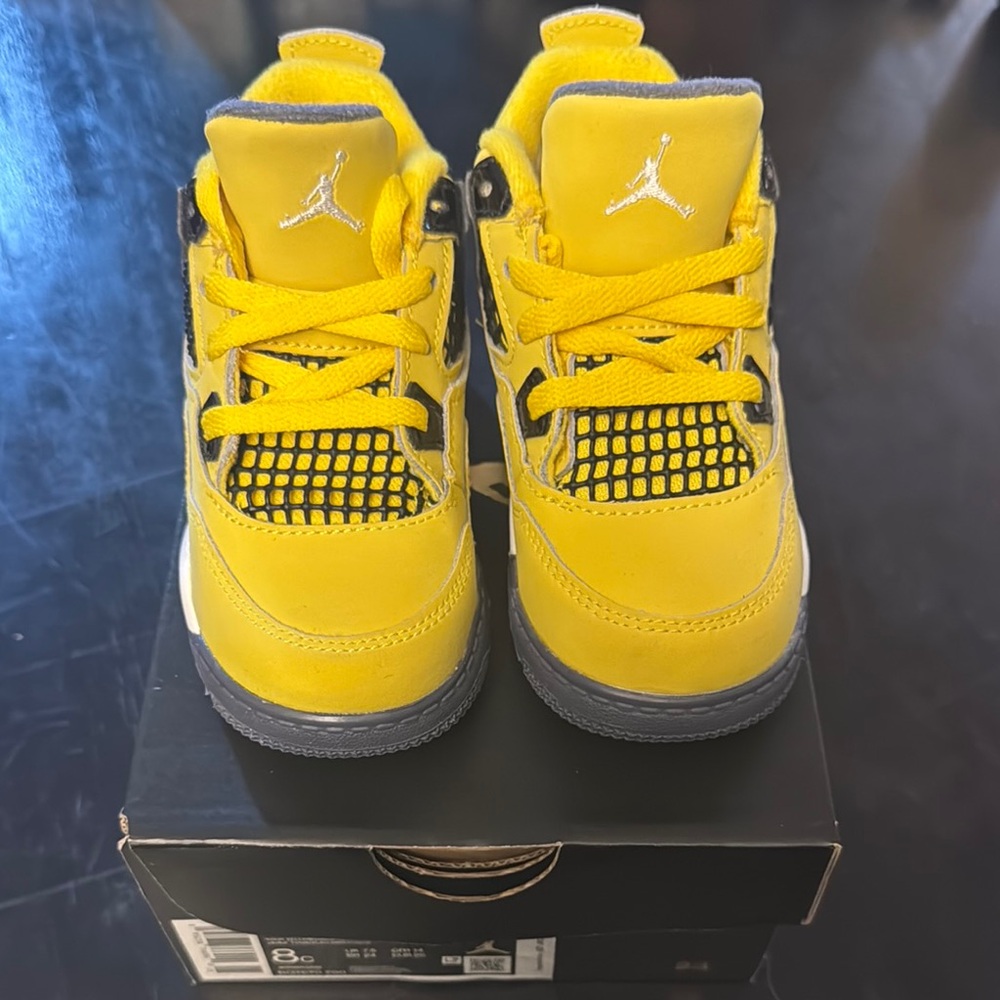 Jordan 4 retro Yellow Sneakers High-Top Air Cushion